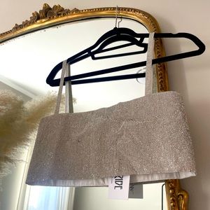 NWT 12th Tribe Rhinestone Crop Top